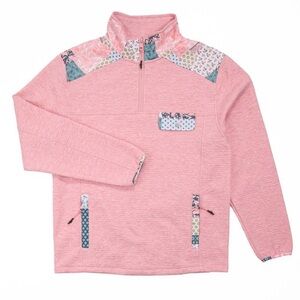 Simply Southern Pink Quarter-Zip Jacket